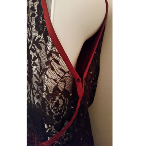 Free people ruby red halter dress mini runs 4-6 cocktail evening party night out - Picture 6 of 8